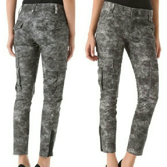 Alice + Olivia Pants - Alice & Olivia Cropped Ankle Cargo Pants Size 8